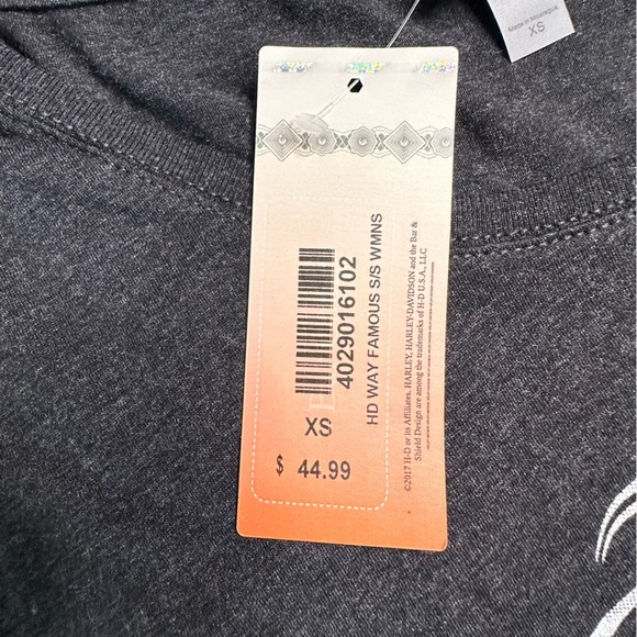 HARLEY Davidson Bar & Shield West Virginia Short Sleeve Tee Dark Gray Sz XS NWT - Picture 6 of 10